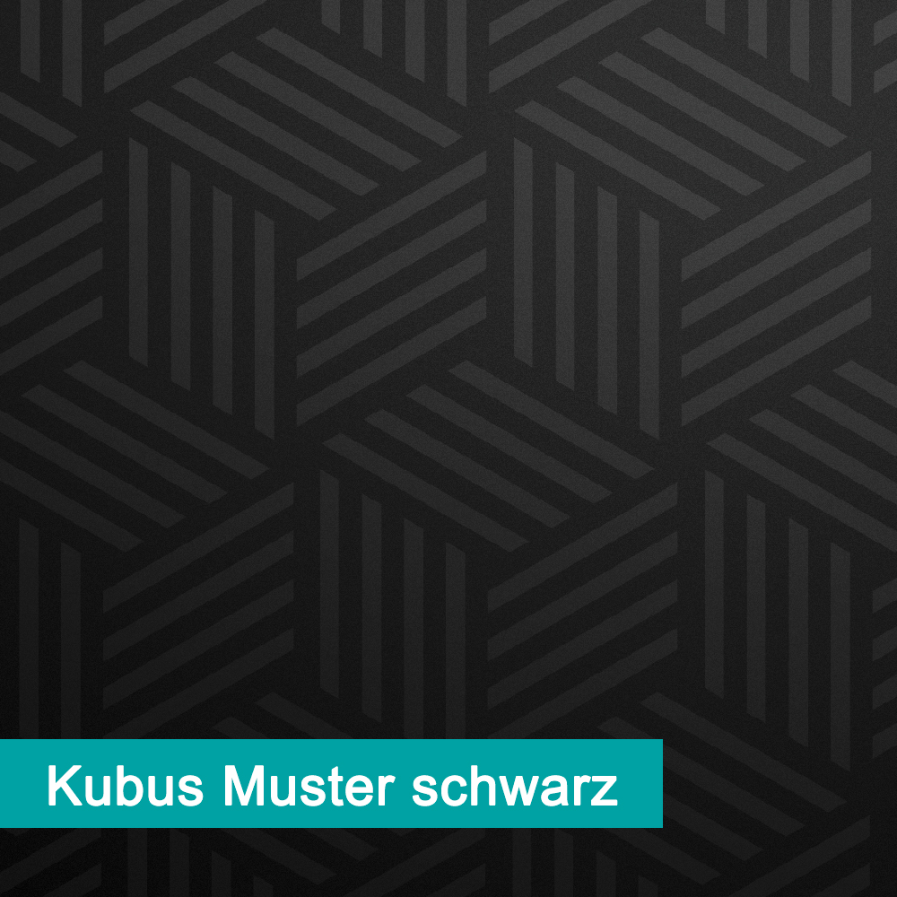 Möbelfolie Kubus Muster schwarz, kinderleichtes verkleben