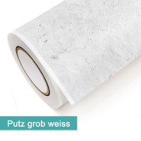 Klebefolie in Dekor Putz Grob Weiß - günstig bei PrintYourHome.de