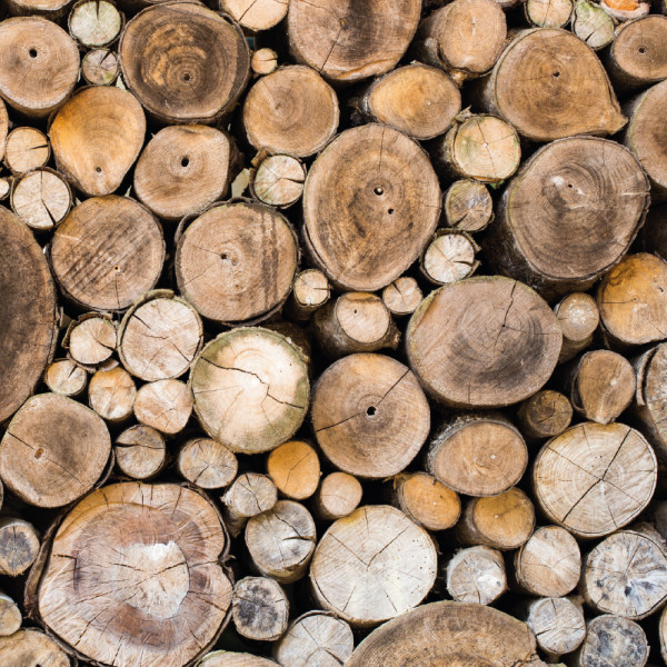 Fliesenaufkleber Dekor Holz Stapel Natur Braun bei PrintYourHome günstig bestellen.