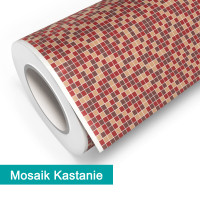 Klebefolie in Mosaik Kastanie - günstig bei PrintYourHome.de