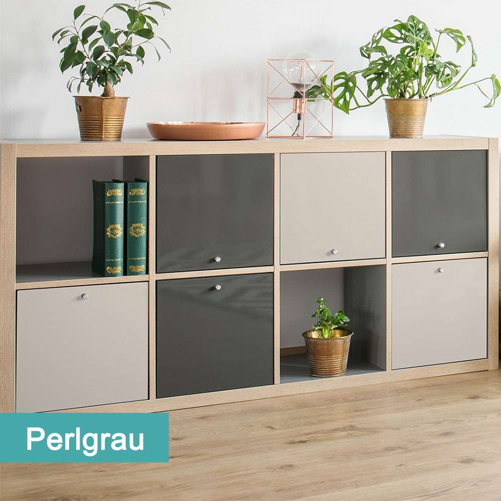 Möbelfolie Perlgrau | kinderleichtes verkleben | bei PrintYourHome.de