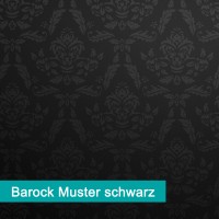Möbelfolie Barock Muster schwarz - hochwertige papierbasierende Folie zum kinderleichten Verkleben von PrintYourHome.