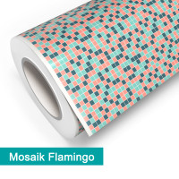 Klebefolie in Mosaik Flamingo - günstig bei PrintYourHome.de